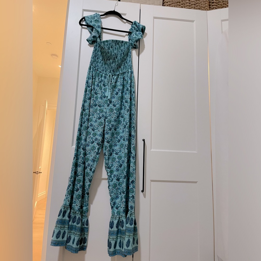 Summer bell bottom jumpsuit